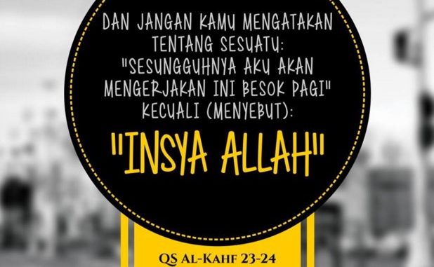 Makna Insya Allah sesungguhnya