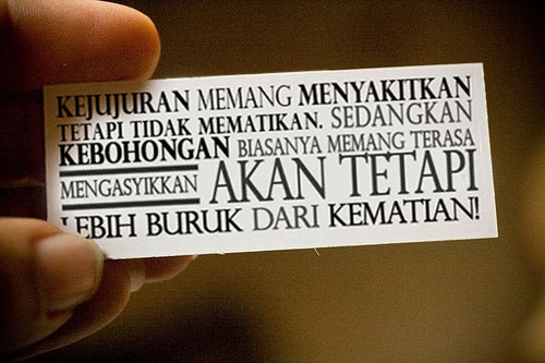 Kejujuran yang menyelamatkan jiwa